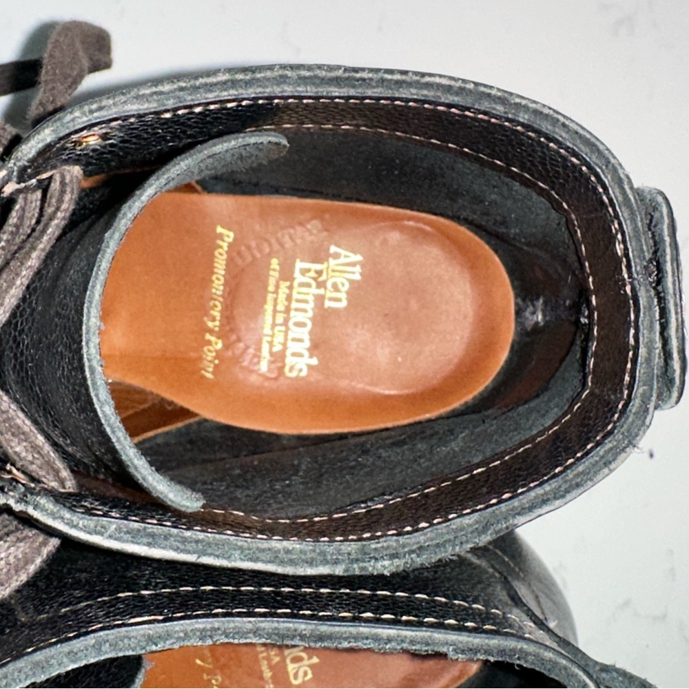 Allen Edmonds Promontory Point Pebbled Black Boots - Picture 7 of 8